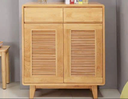 Tủ giày hai cánh có ngăn kéo trên