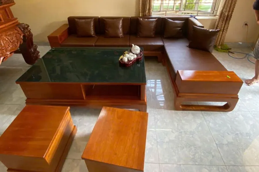 Sofa gỗ dổi