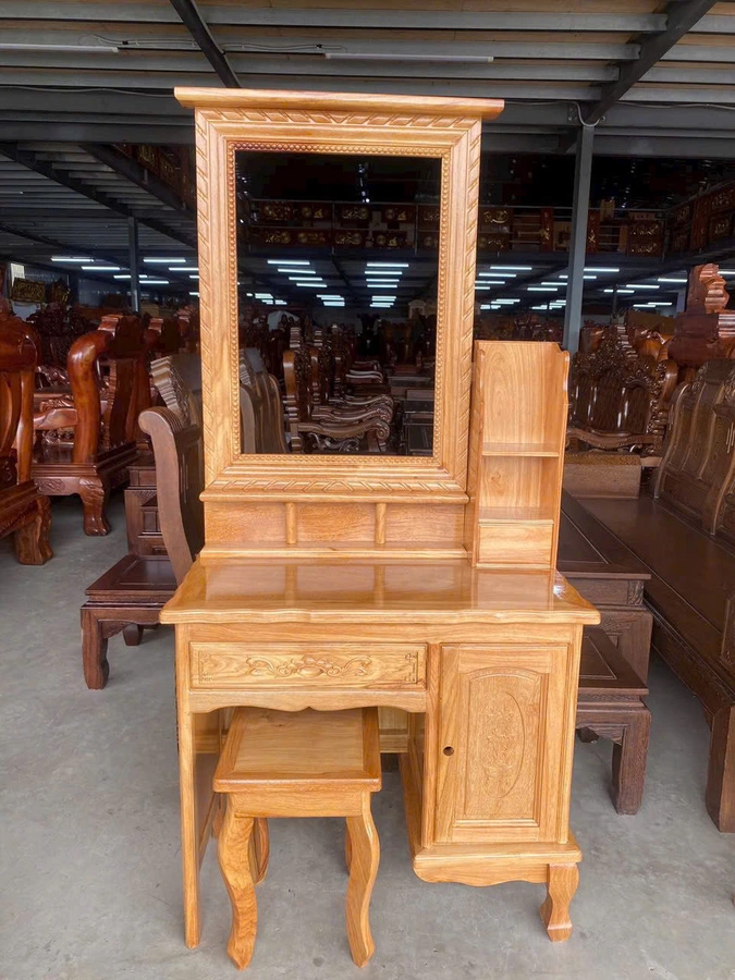 Tủ bàn trang điểm gương vuông kích thước nhỏ 