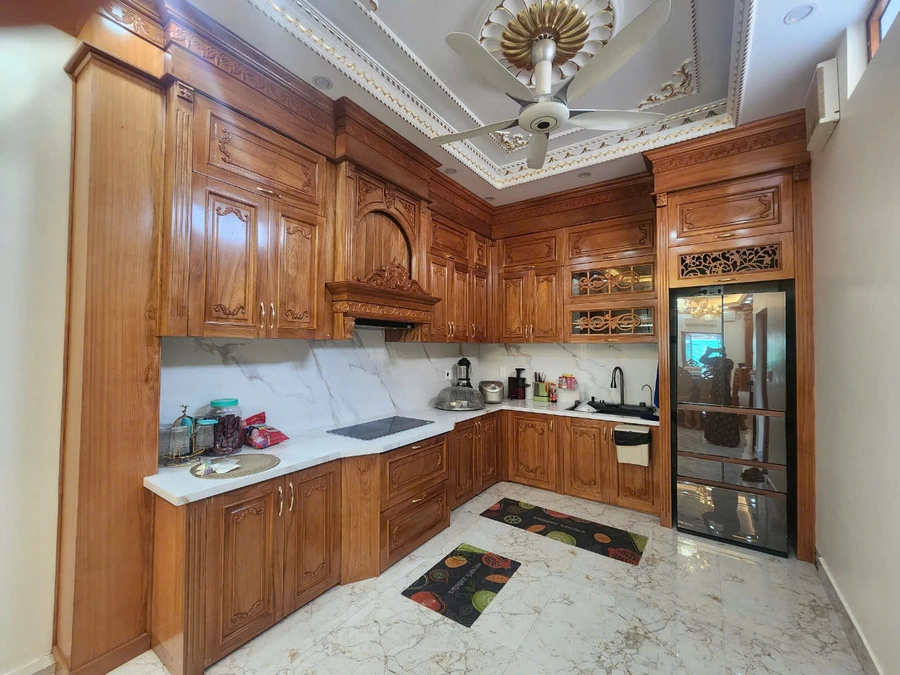 Nội thất tủ kệ bếp gỗ gõ