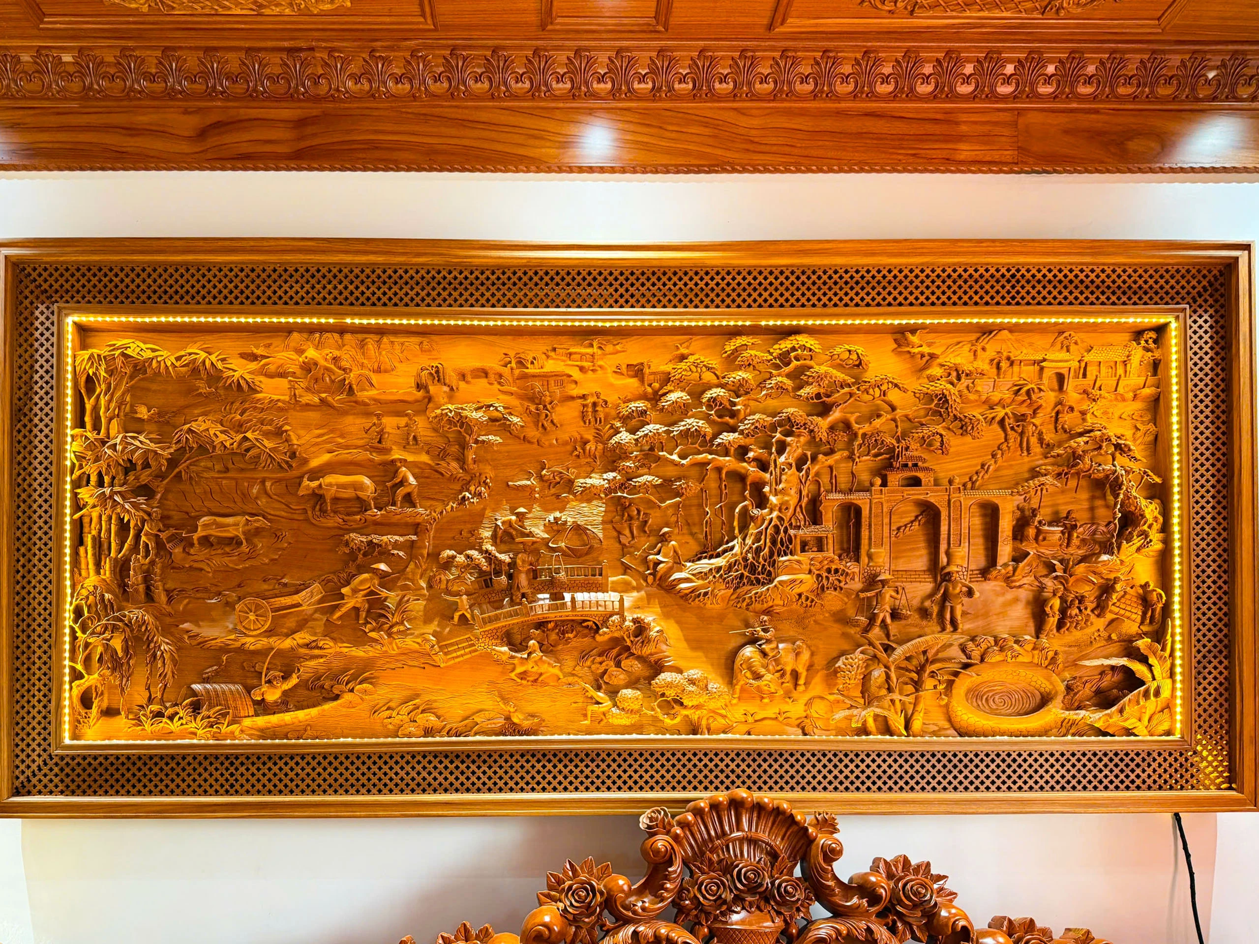 Tranh tường trang trí bằng gỗ tự nhiên 