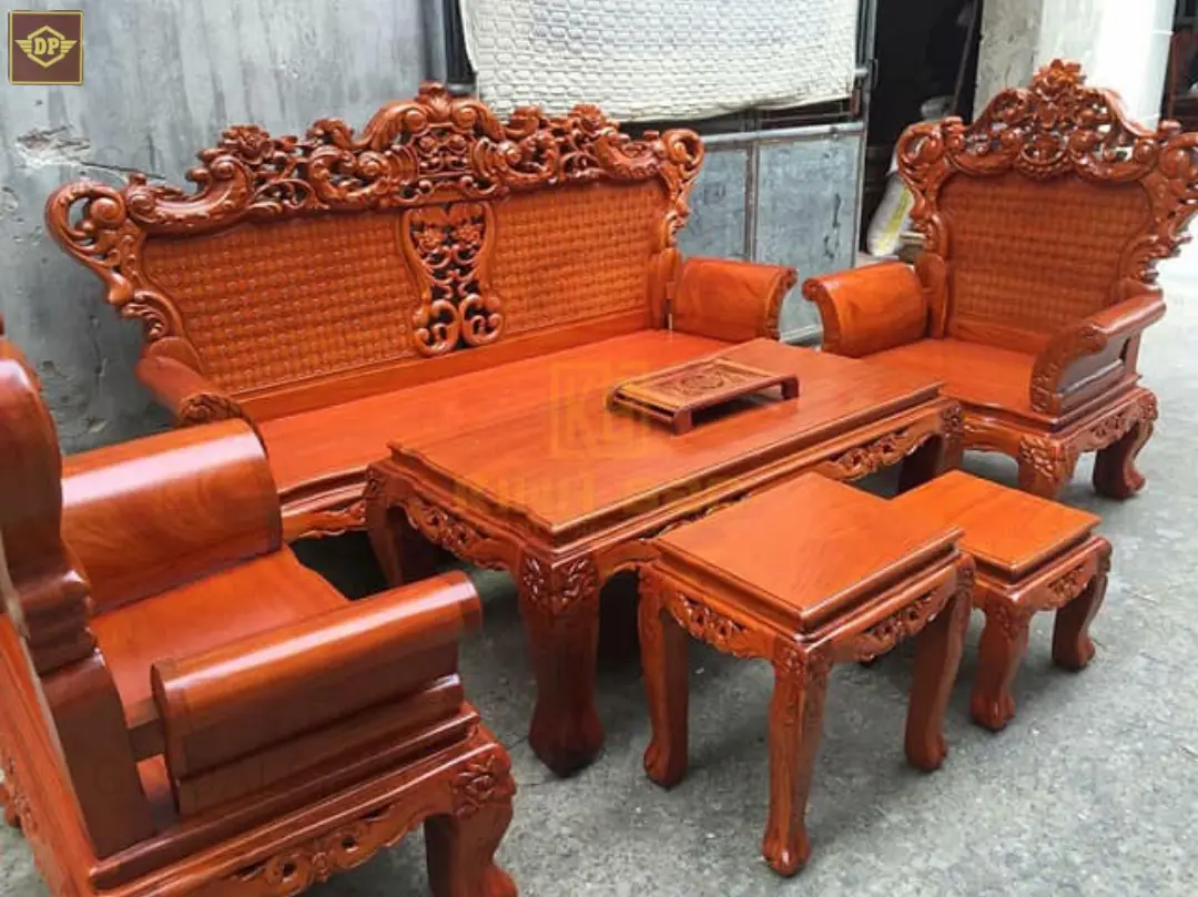 Sofa gỗ phòng khách đẳng cấp, ấm cúng và hiện đại 2025