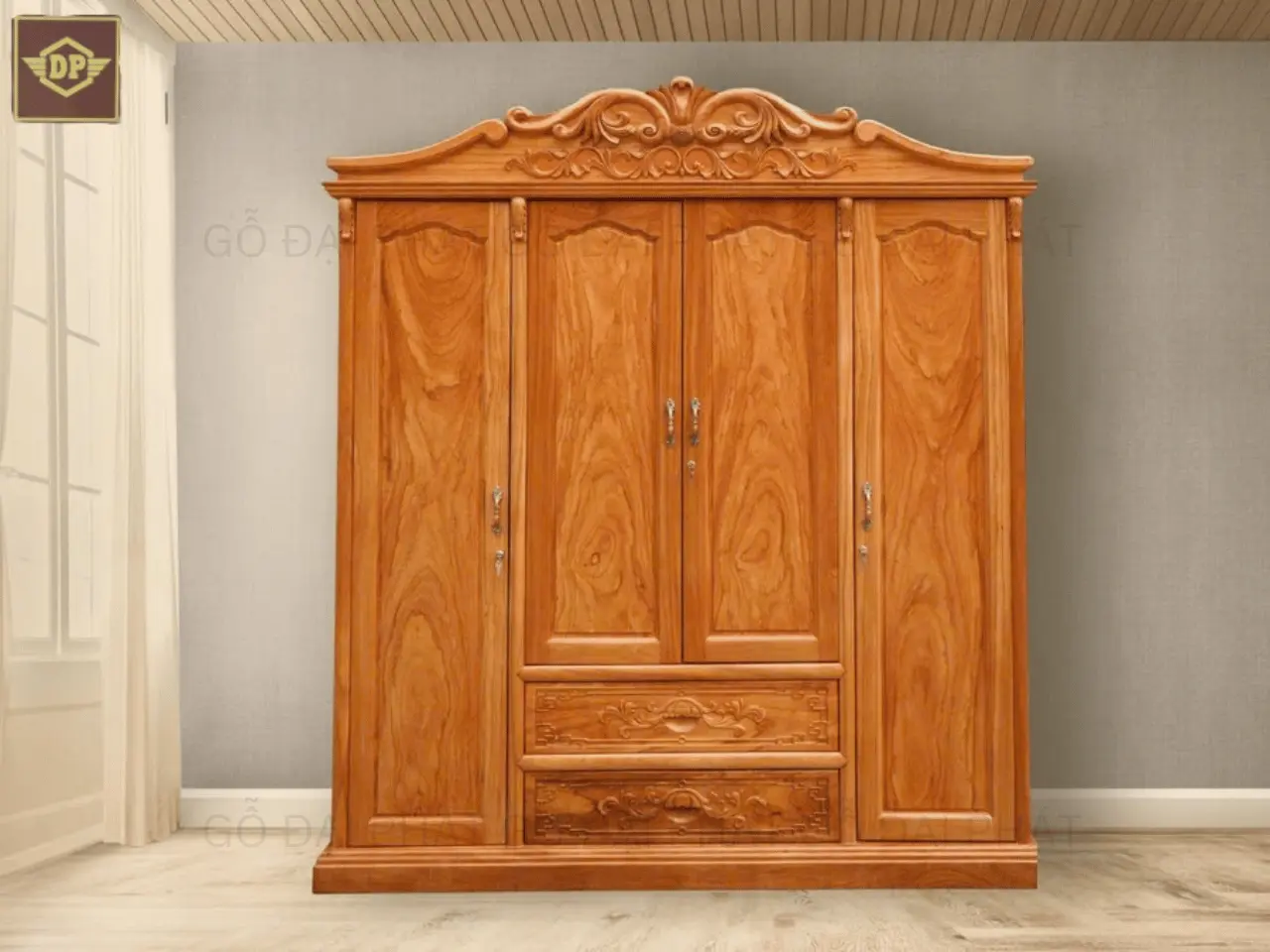 Những mẫu tủ quần áo gỗ tự nhiên hiện đại, đẹp đến mê người