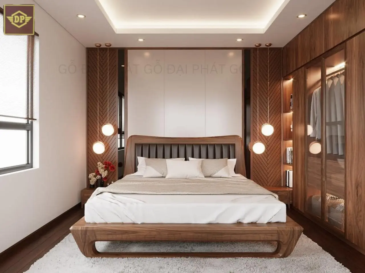 Xu hướng nội thất phòng ngủ gỗ tự nhên đẳng cấp 2025 