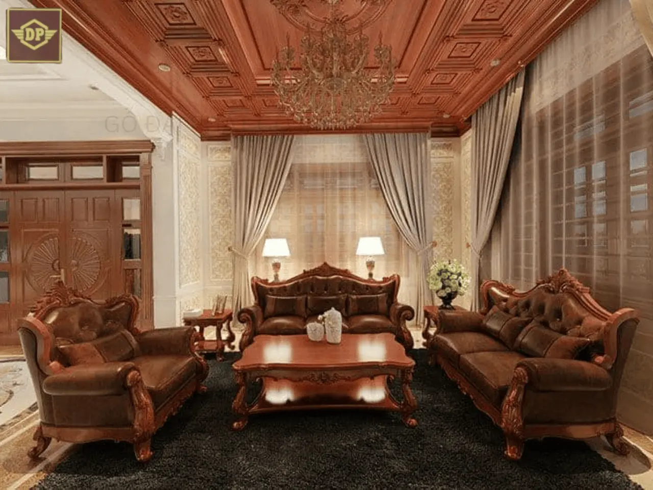 Bộ bàn ghế gỗ phòng khách - Sự lựa chọn hoàn hảo cho gia chủ