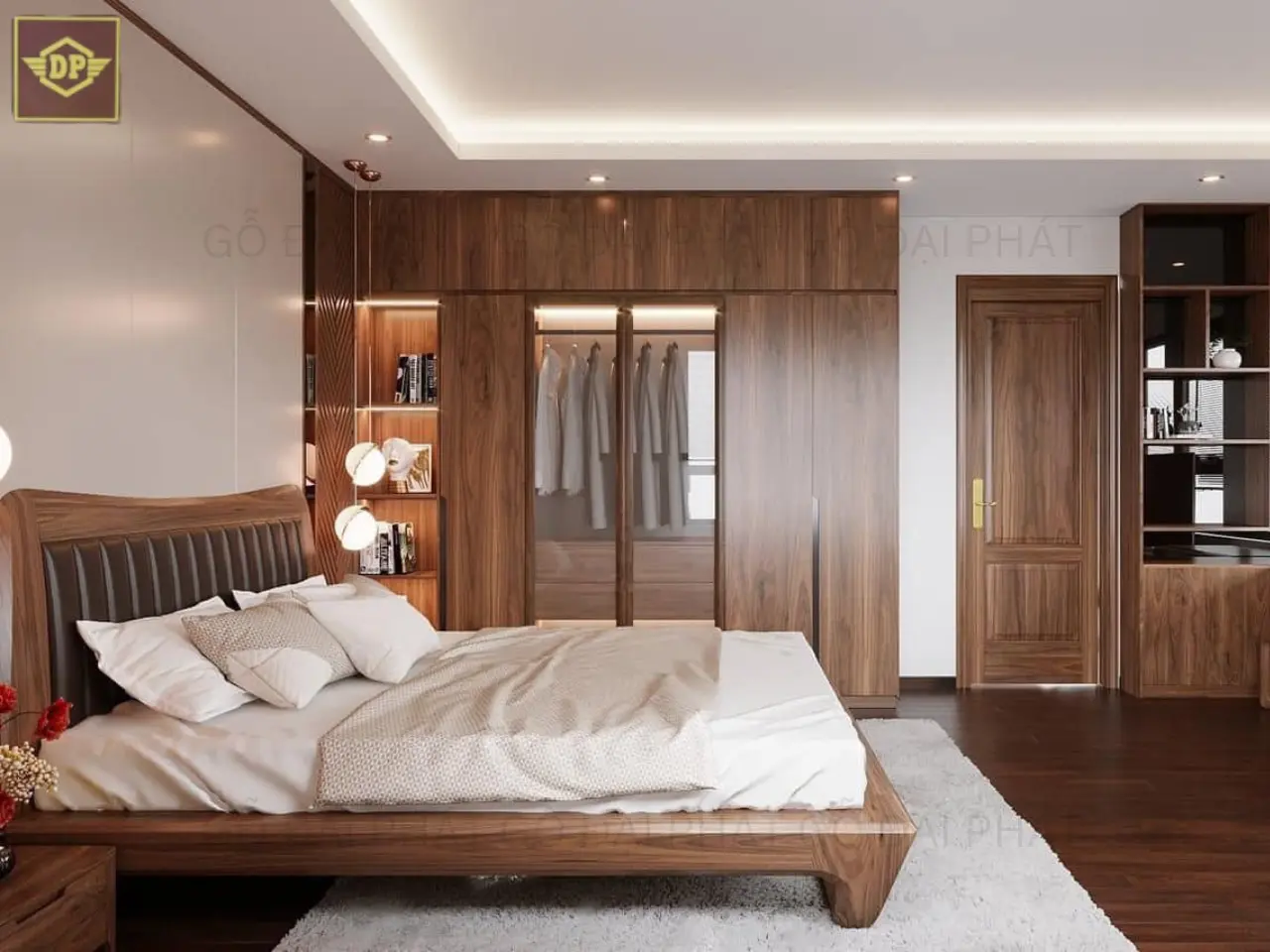 Mẫu giường ngủ gỗ tự nhiên: thiết kế tinh tế và đẳng cấp