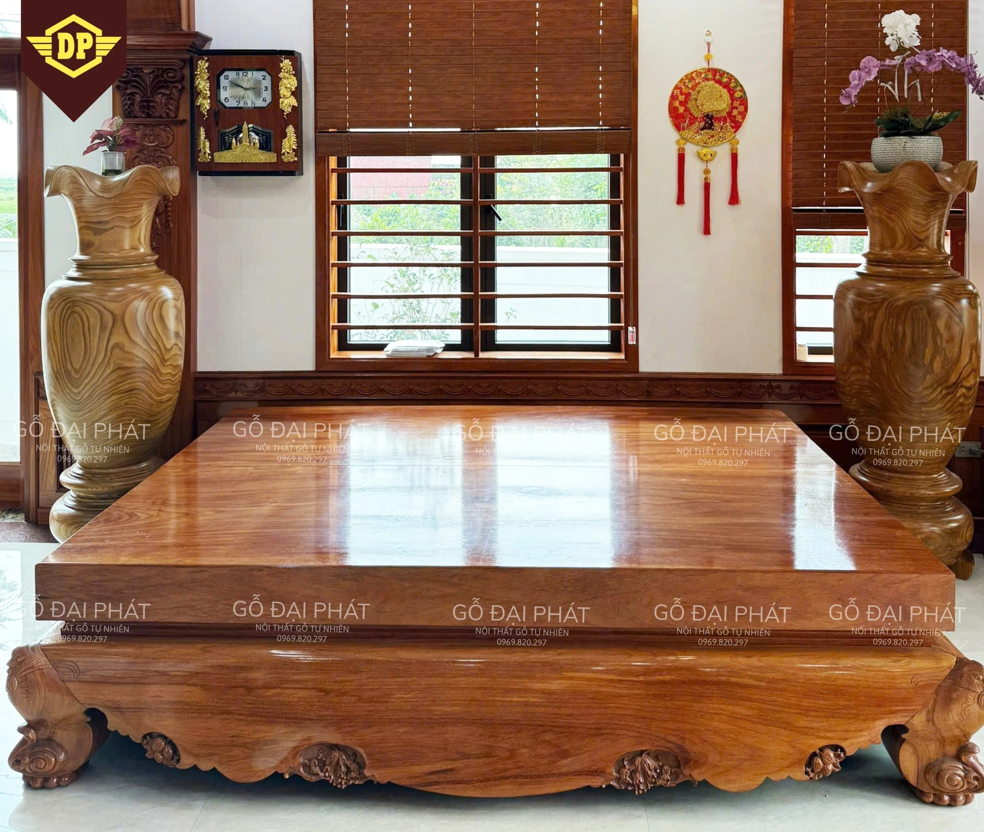 Sập nguyên khối đẹp và đẳng cấp cho không gian truyền thống